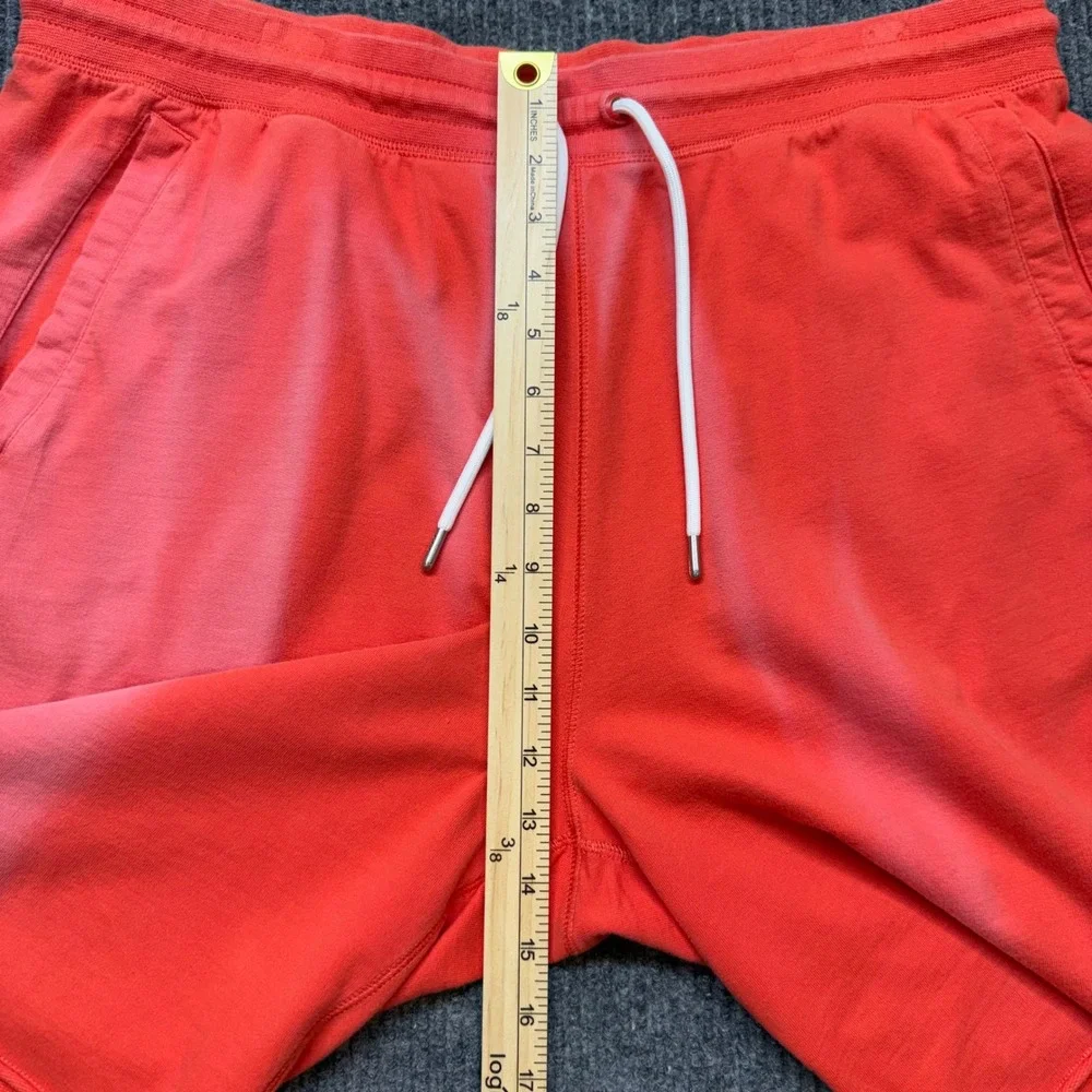 Nike Mens XXL Red French Terry Sportswear Shorts Sun Faded Distressed